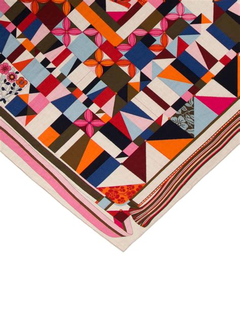 Hermès L'art du Bojagi Cashmere Scarf 